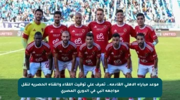 موعد مباراة الأهلي القادمة.. تعرف على توقيت اللقاء والقناة الحصرية لنقل مواجهة إنبي في الدوري المصري